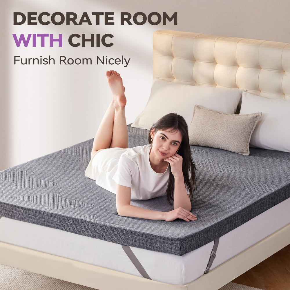 3-Inch Extra Firm Memory Foam Mattress Topper with Removable Cover