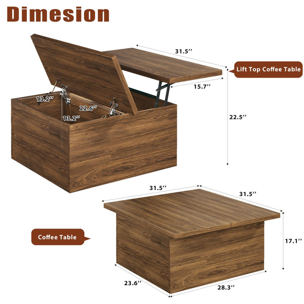 Lift Top Coffee Table with Storage