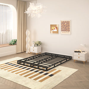 5 Inch Low Profile Metal Box Spring Mattress Foundation – Noise-Free, 3000 lbs