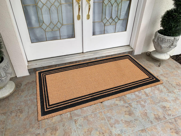 Natural Coir Anti-Shed Doormat with PVC Backing – Multiple Sizes