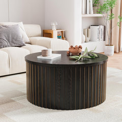 Round Lift Top Coffee Table with Storage