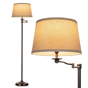 Bronze Swing Arm LED Floor Lamp