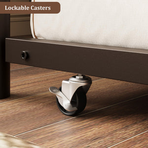 Twin Metal Daybed with Pop-Up Trundle