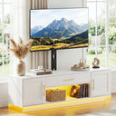 59" TV Stand with Swivel Mount & LED Lighting
