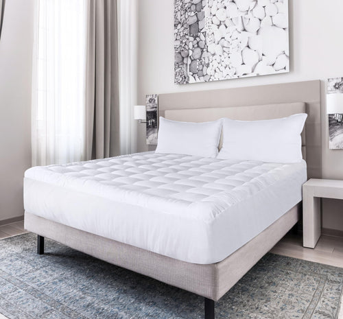 Quilted Mattress Pad with Pillow Top & Deep Pocket – Twin, Full, Queen, King, Cal King