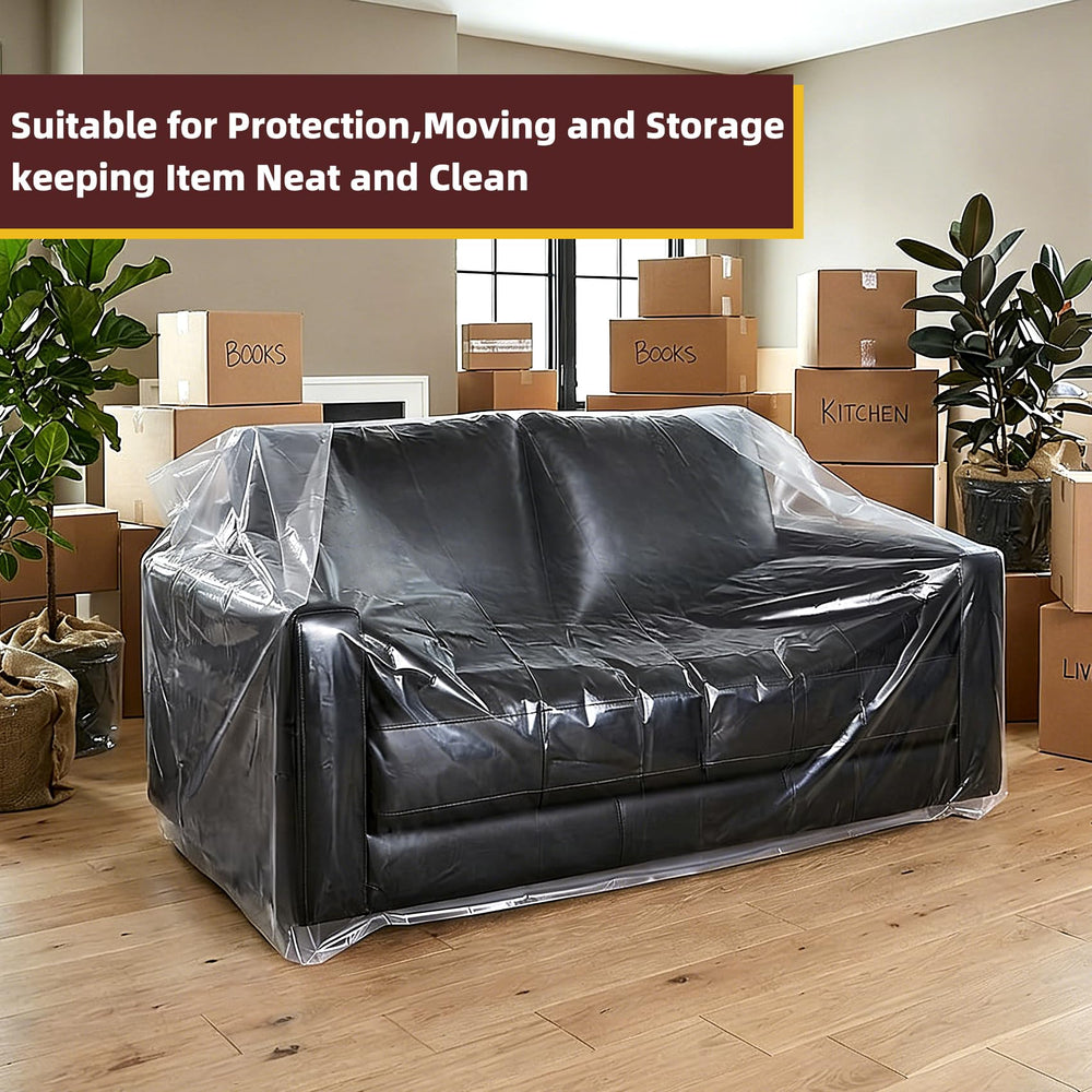 Clear Plastic Furniture Moving & Storage Cover