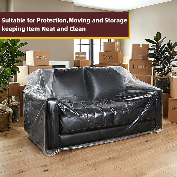 Clear Plastic Furniture Moving & Storage Cover