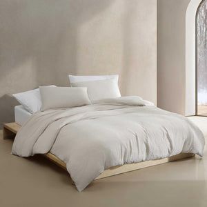 Seersucker Duvet Cover Set with Shams | Queen & King