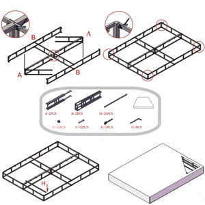 5-Inch Low Profile Box Spring with Fabric Cover
