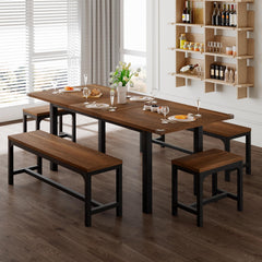 5-Piece Extendable Dining Table Set