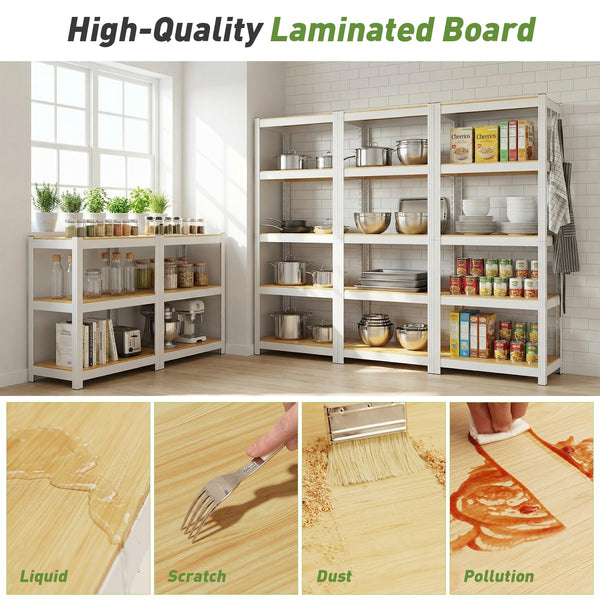 5-Tier Adjustable Metal Shelving Unit