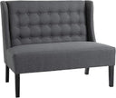 Retro Wingback Button-Tufted Loveseat Sofa
