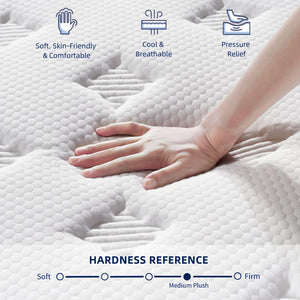 14" King Hybrid Mattress – Gel Memory Foam & Pocket Springs