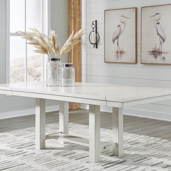 Extendable Farmhouse Dining Table with Removable Leaves – Seats 8