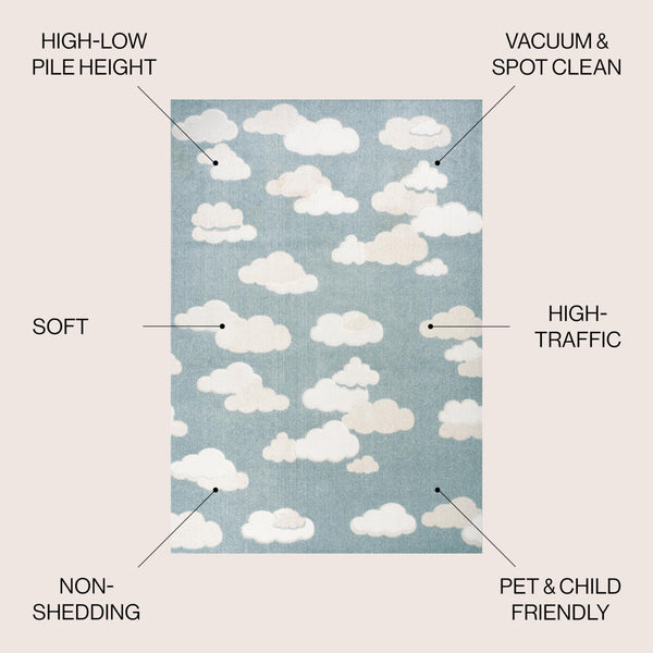 High-Low Cloud Indoor Outdoor Area Rug