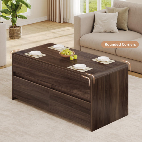 Lift Top Coffee Table with Drawers