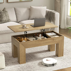 Lift Top Coffee Table with Hidden Storage