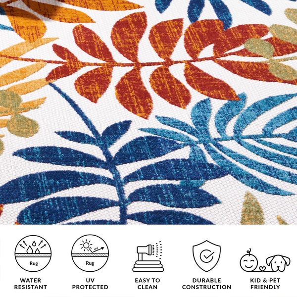 Indoor Outdoor Area Rug 8x10 – Stain Resistant, Non-Shedding, Easy Clean