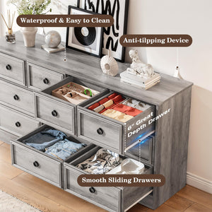 Modern Dresser with Deep Drawers – Bedroom & Living Room Storage