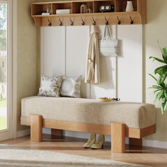 55-Inch Upholstered Entryway Bench