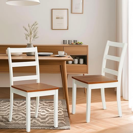5-Piece Solid Wood Dining Table Set for 4