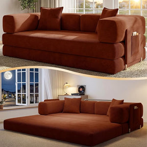 78.8" Convertible Futon Sofa Bed