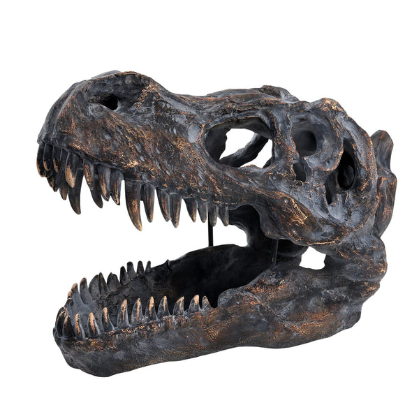 T-Rex Skull Wall Decor – Resin Dinosaur Head Trophy