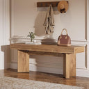 47" Farmhouse Wooden Entryway Bench