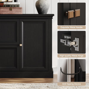 63" Farmhouse Buffet Cabinet with Storage