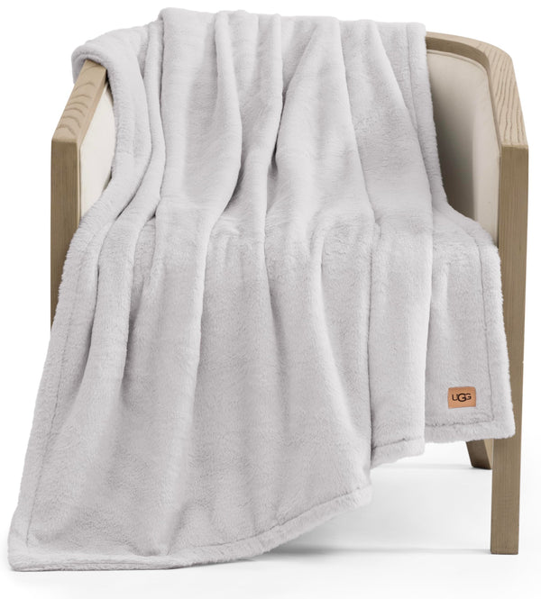 Faux Fur Throw Blanket 50x70 – Plush Cozy Hypoallergenic Throw
