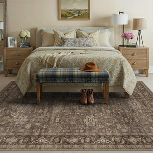 8x10 Washable Vintage Area Rug
