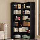 6-Tier Corner Bookshelf with Baffles