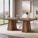 63-Inch Executive Desk with Double Pedestal