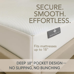 Waterproof Cooling Mattress Protector – Tencel, Deep Pocket, Queen & King