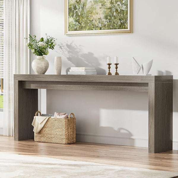 Extra Long Farmhouse Console Table 70.9 Inch