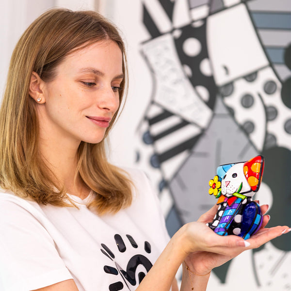 Colorful Dog Figurine – Pop Art Decorative Sculpture