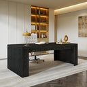 70.86-Inch Large Executive Computer Desk with Double Pedestal Legs