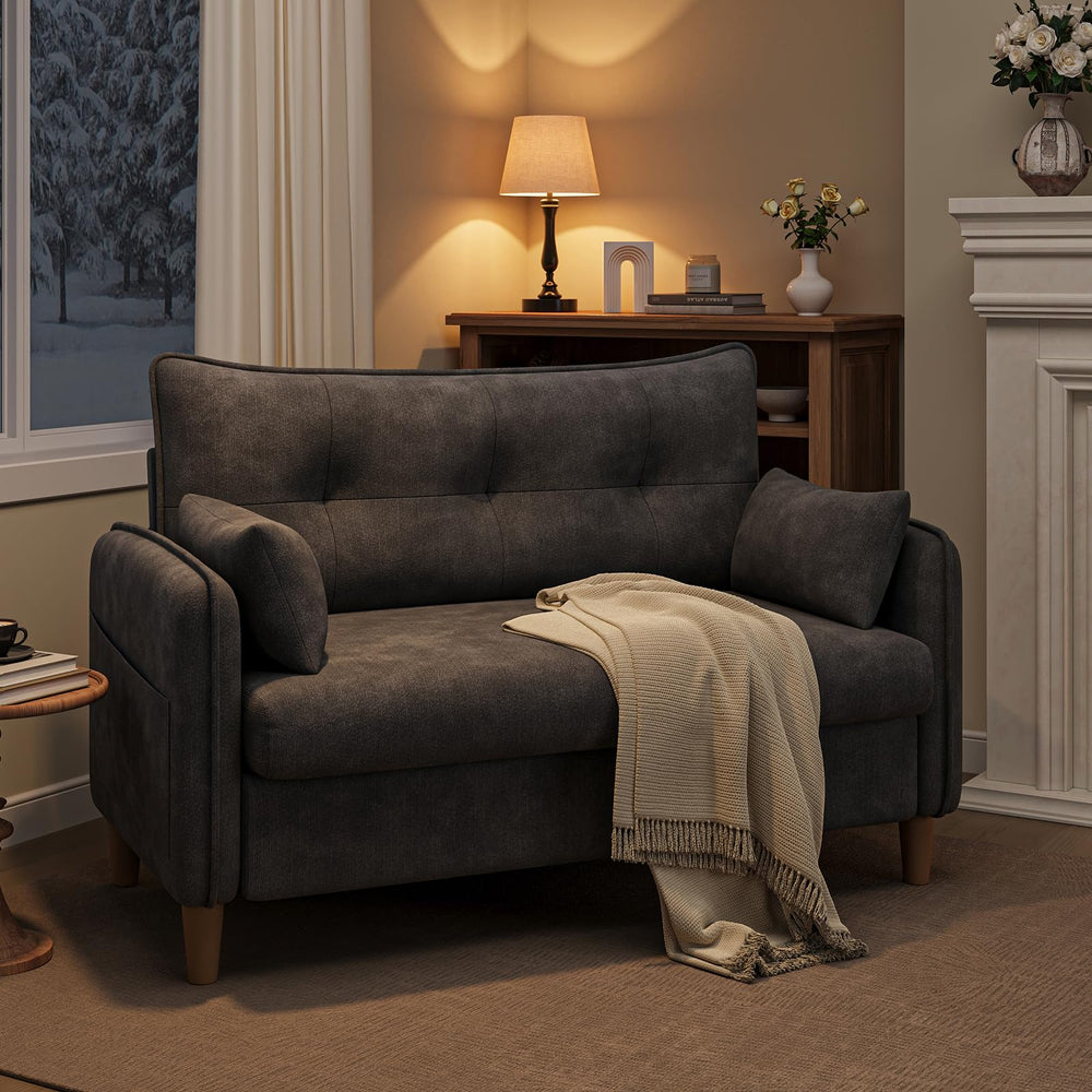 50" Tufted Loveseat Sofa for Small Spaces