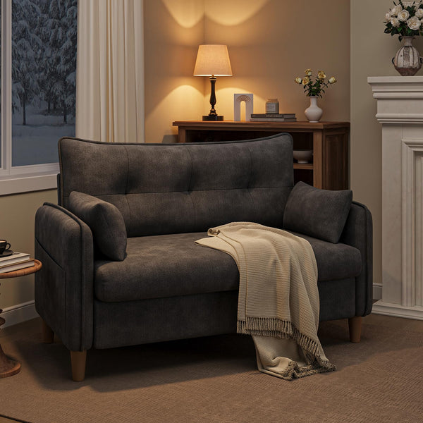 50" Tufted Loveseat Sofa for Small Spaces