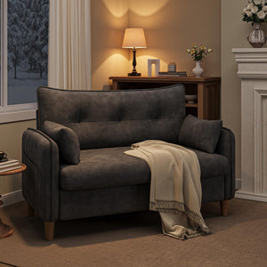 50" Tufted Loveseat Sofa for Small Spaces