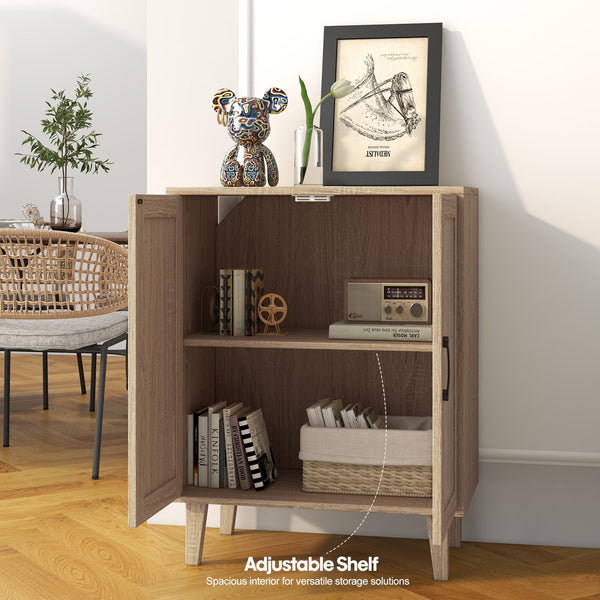 Rattan Door Buffet Cabinet Sideboard