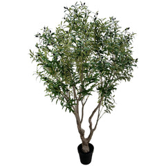 Artificial Olive Tree with Natural Trunk & Lifelike Olives