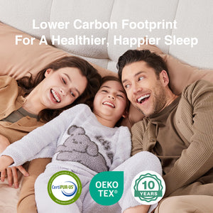 Twin XL Hybrid Mattress – 8 Inch Foam & Spring, Medium Firm, Pillow Top