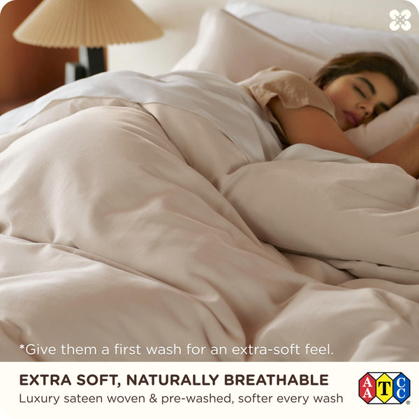 Organic Cotton Duvet Cover Set – Queen & King