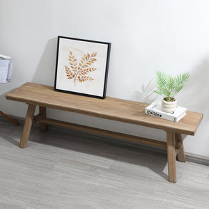 Farmhouse Solid Wood Bench