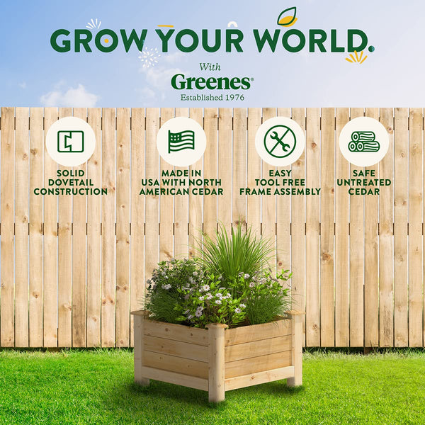 Premium Cedar Elevated Planter