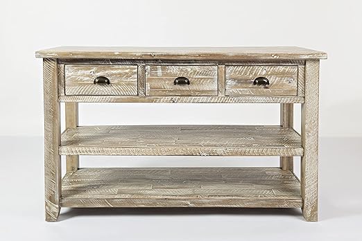 Solid Acacia Farmhouse Console Table 50"L x 18"W x 30"H