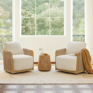 Boho Swivel Accent Chair
