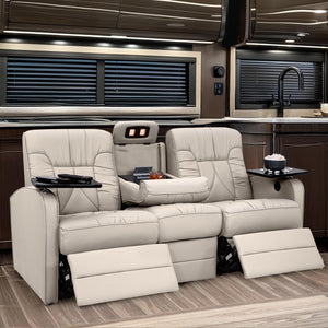RV Double Recliner Sofa with Heat & Massage