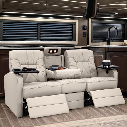 RV Double Recliner Sofa with Heat & Massage